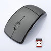 Gray Foldable and Portable Bluetooth Wireless Mouse.