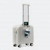 White Hardside Carry-On Rolling Luggage.