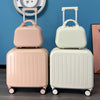 Blue and pink Hardside Carry-On Rolling Luggage Set.