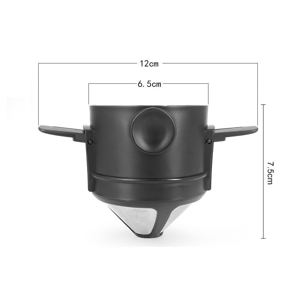 Portable Coffee Maker's dimensions are 12cm x 6.5cm x 7.5cm.