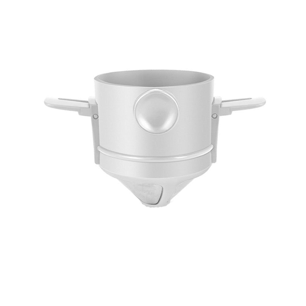 White Portable Coffee Maker.